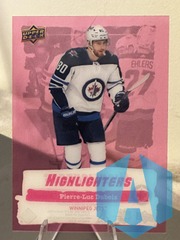 2022-23 Upper Deck Series 2 Pierre-Luc Dubois #HL-16 Highlighters Pink Acetate
